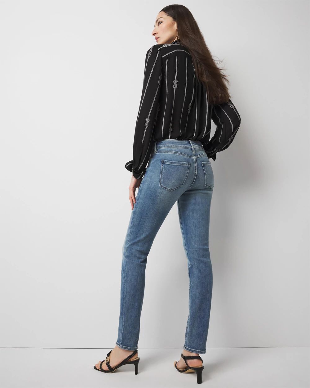 Willow Mid Rise Slim Jean in Torch